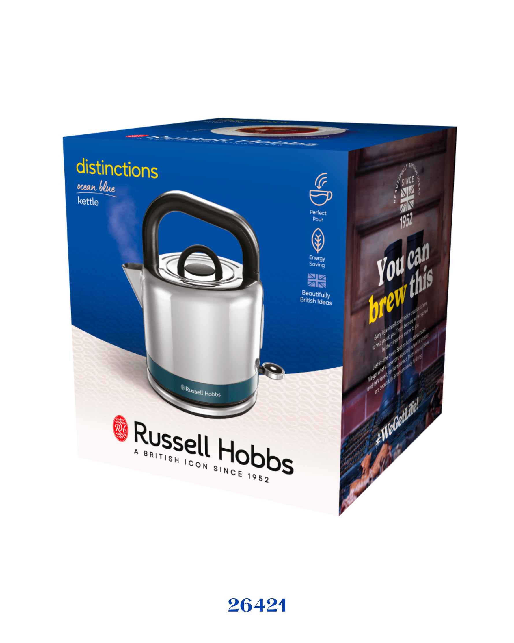 RUSSELL HOBBS DISTINCTIONS KETTLE OCEAN BLUE