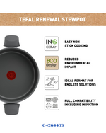 TEFAL RENEWAL NON -STICK CERAMIC STEWPOT 20CM