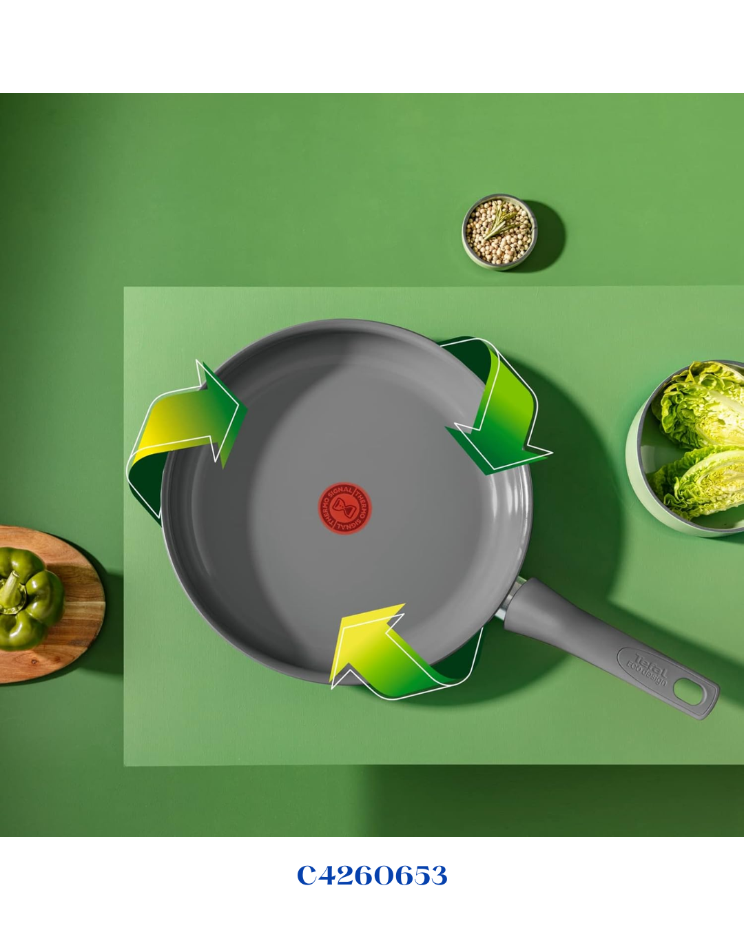 TEFAL RENEWAL NON-STICK CERAMIC FRY PAN 28CM