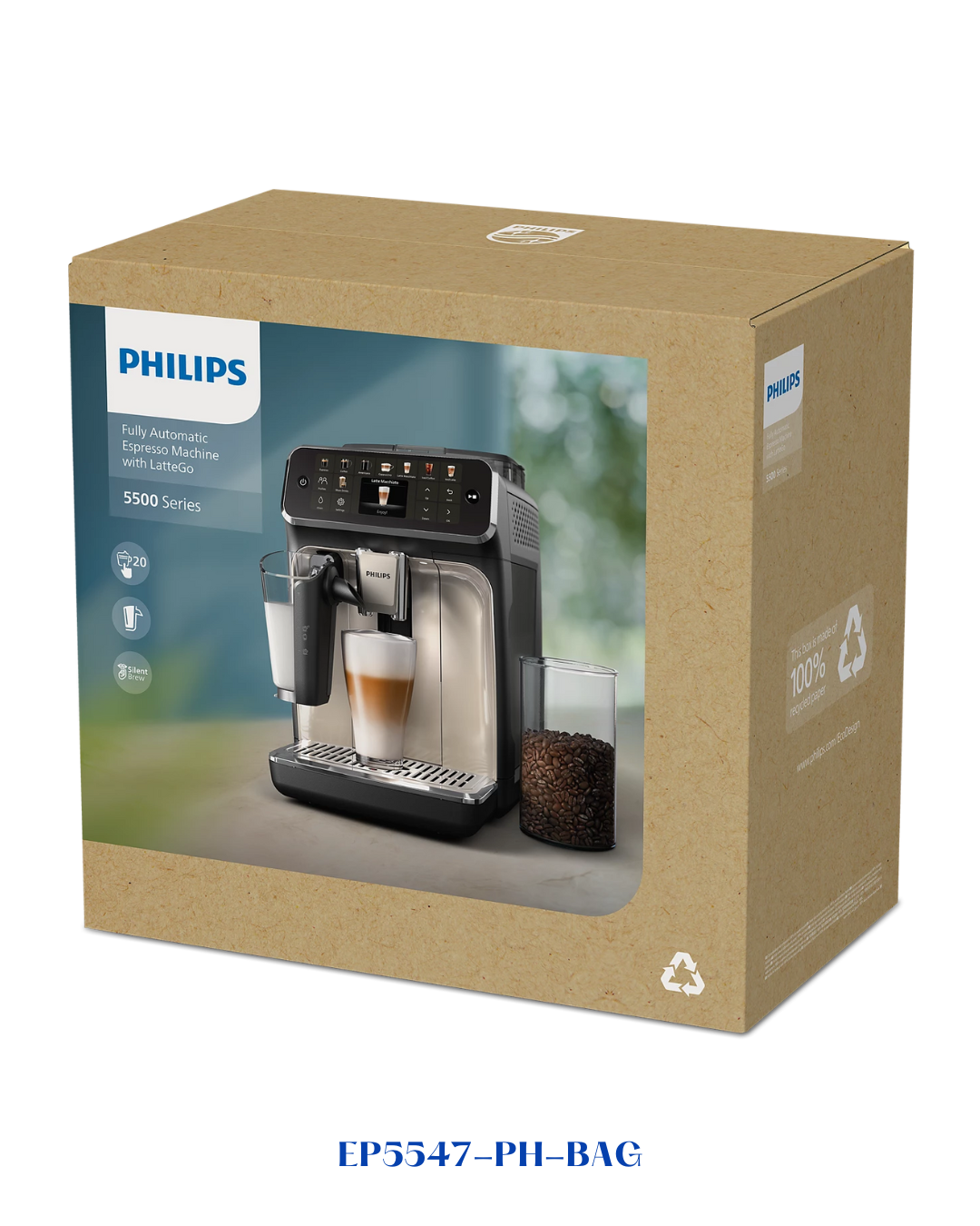 PHILIPS SERIES 5500 FULLY AUTOMATIC ESPRESSO MACHINE_1500W-1.8L