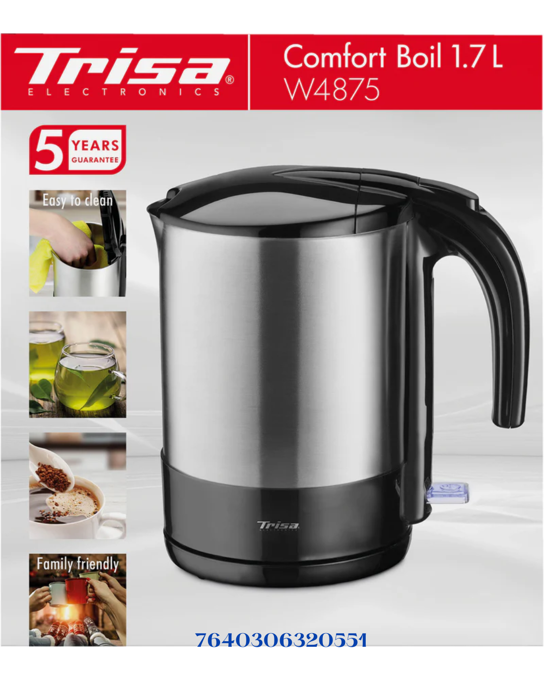 TRISA COMFORT BOIL W4875 KETTLE 1.7L 2200W