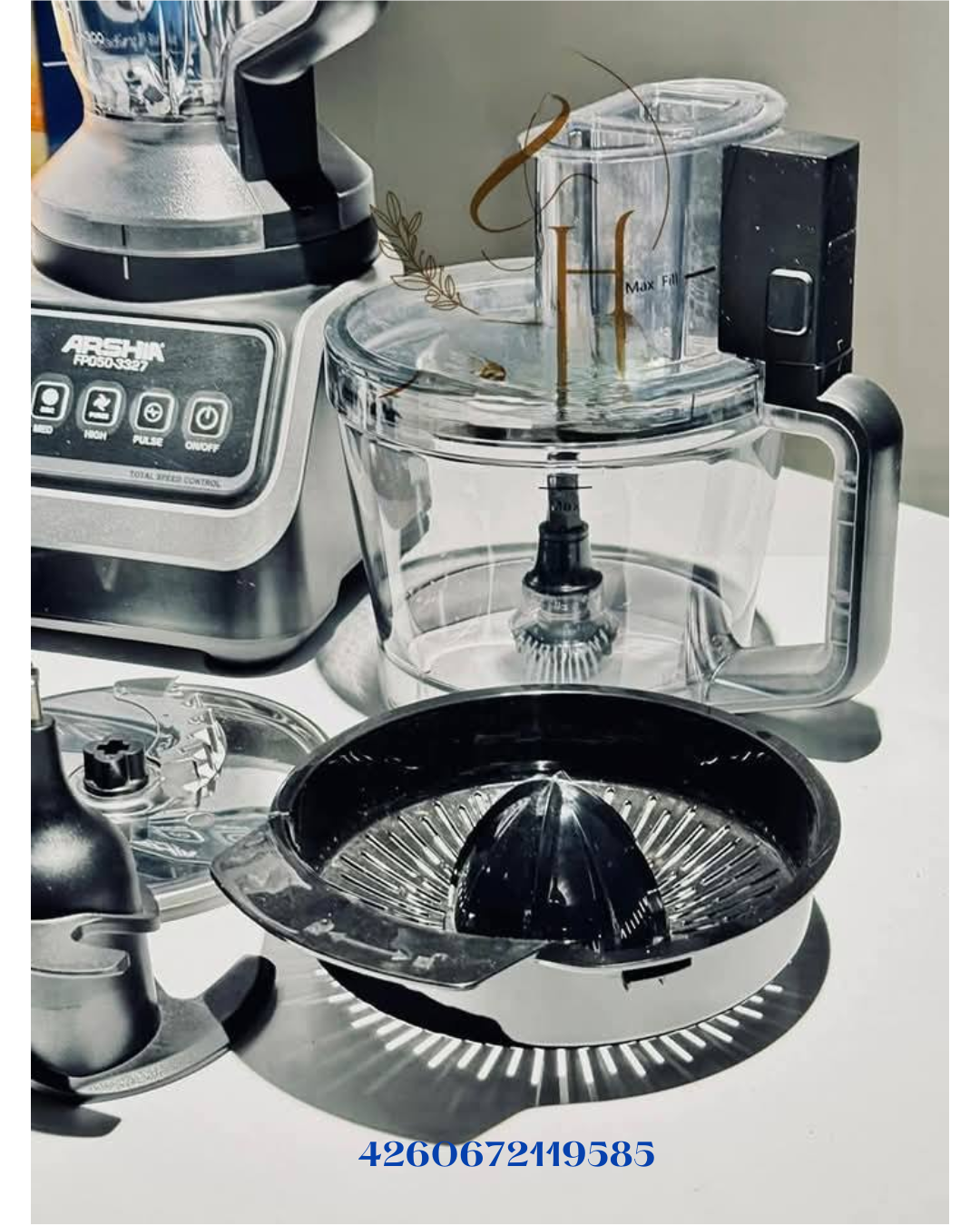 ARSHIA 10-IN-1 FOOD PROCESSOR 1000W 2.5L