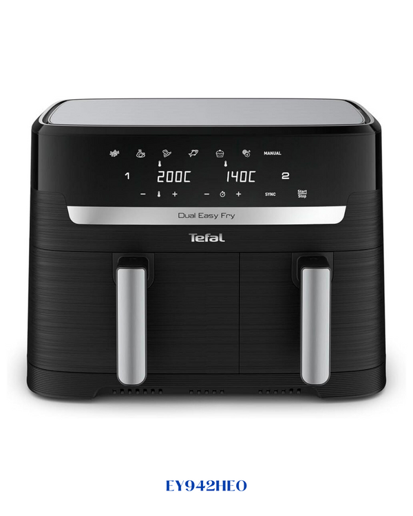 TEFAL AIR FRYER DIGITAL OIL LESSDUAL ESSENTIAL XXL 2700W