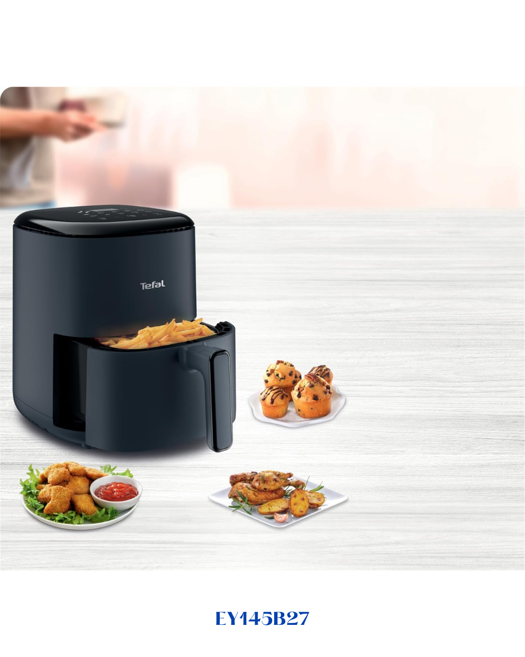 TEFAL AIR FRYER DIGITALOIL LESS EASY GREY 3L