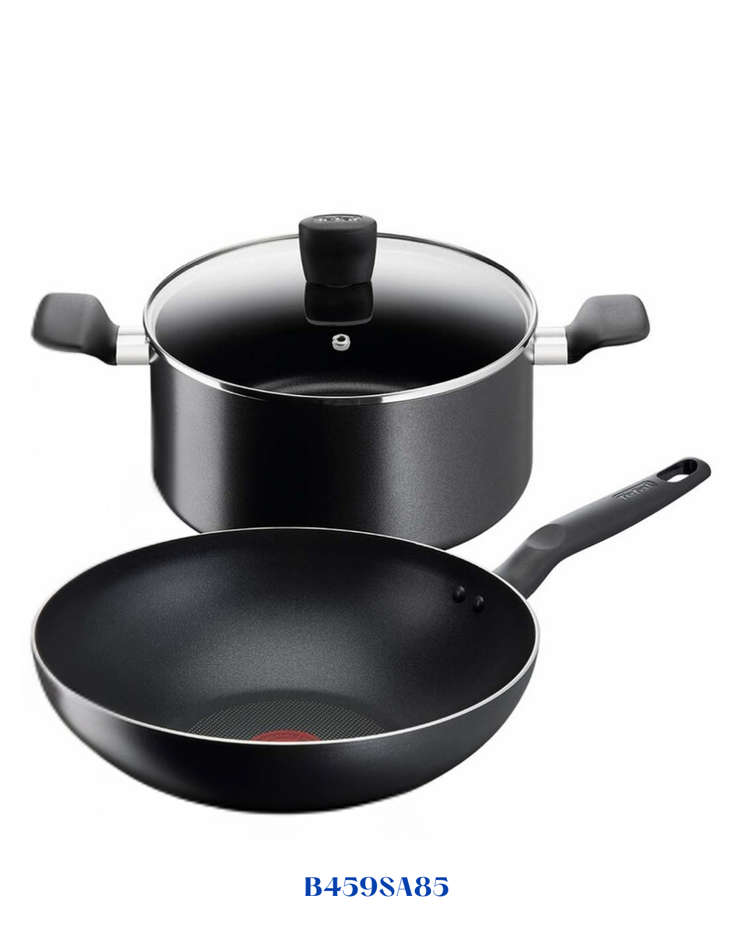 TEFAL SUPER COOK 10 PC SET BLACK