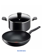 TEFAL SUPER COOK 10 PC SET BLACK