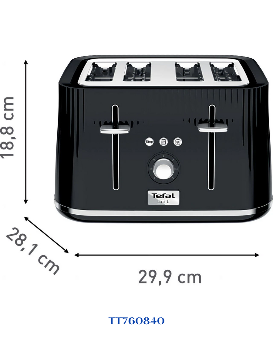 TEFAL LOFT TOASTER 4-SLICE 1700W