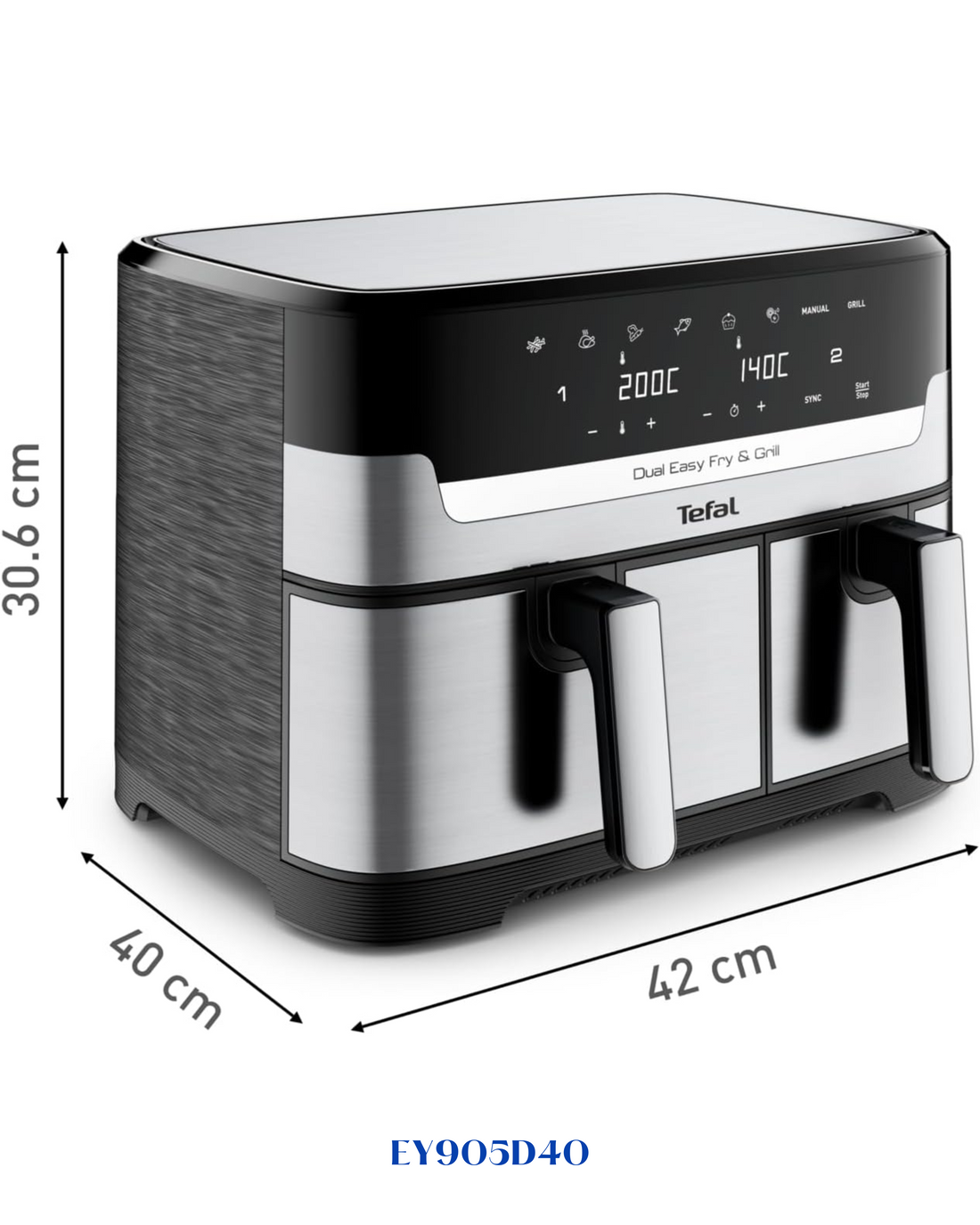 TEFAL DUAL EASY FRY & GRILL 8.3L