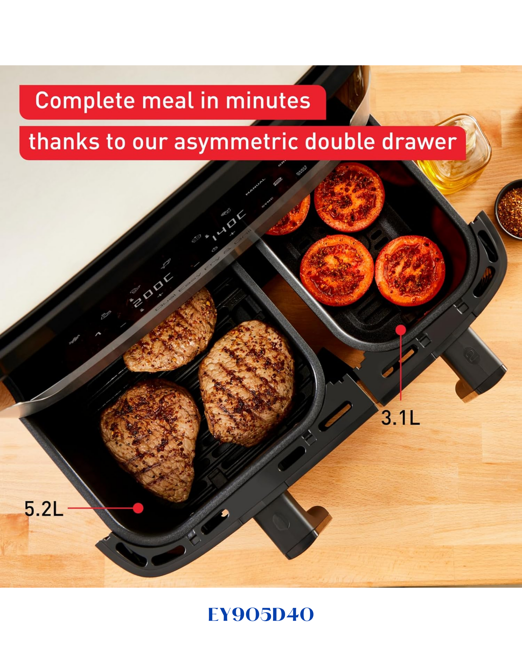 TEFAL DUAL EASY FRY & GRILL 8.3L