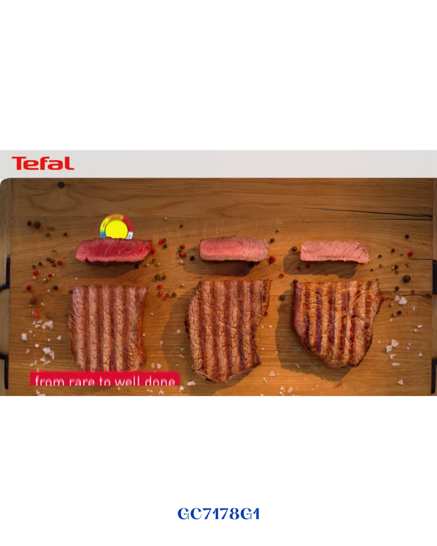 TEFAL OPTIGRILL+ INTELLIGENT CONTACT GRILL, PERFECT RESULTS