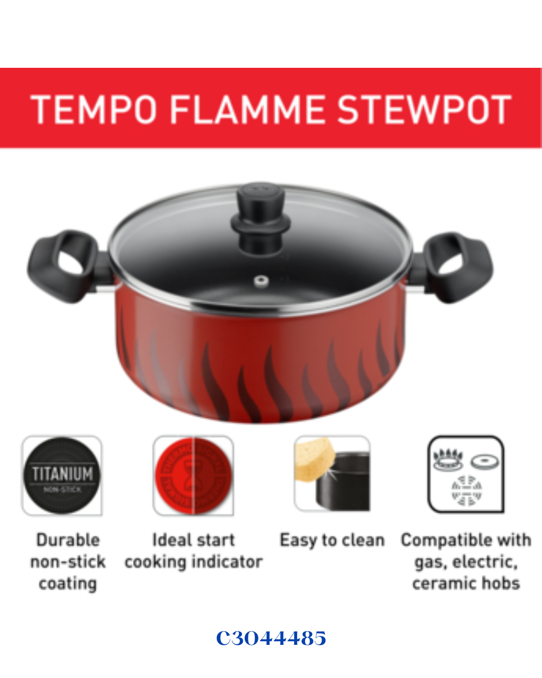 TEFAL TEMPO FLAME STEWPOT 20CM