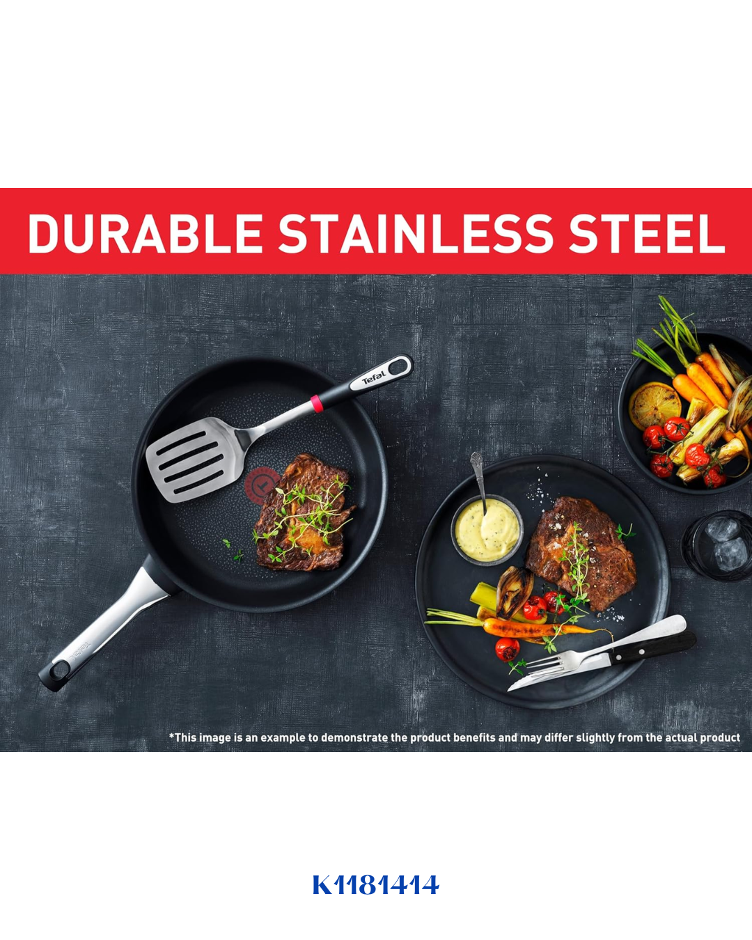 TEFAL INGENIO STAINLESS STEEL FLEXIBLE SPATULA