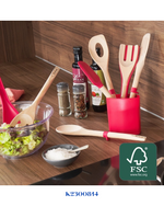 TEFAL INGENIO WOOD ANGLE 33CM- ملعقة التقليب الخشبية تيفال