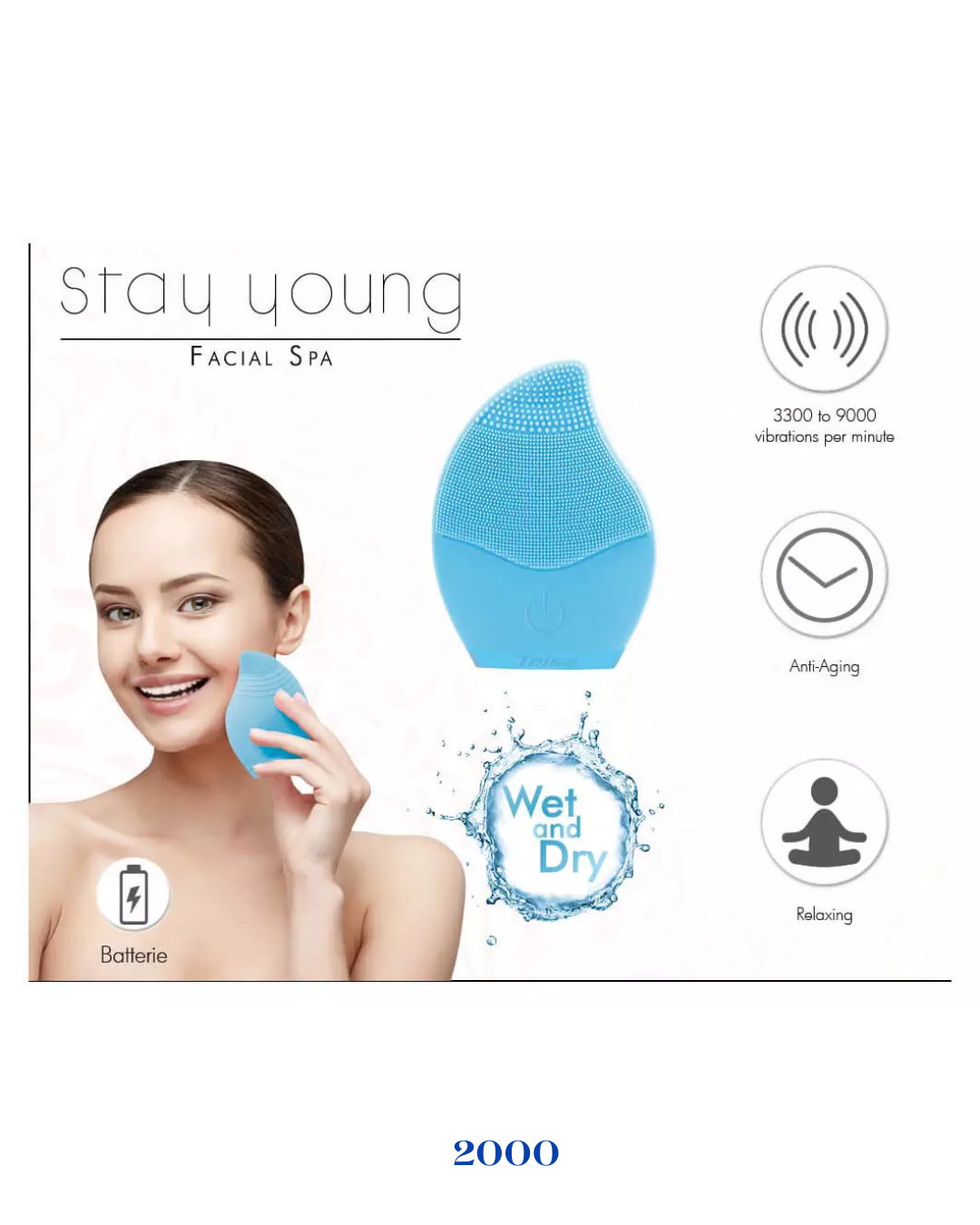 TRISA FACIAL CLEANSER BLUE