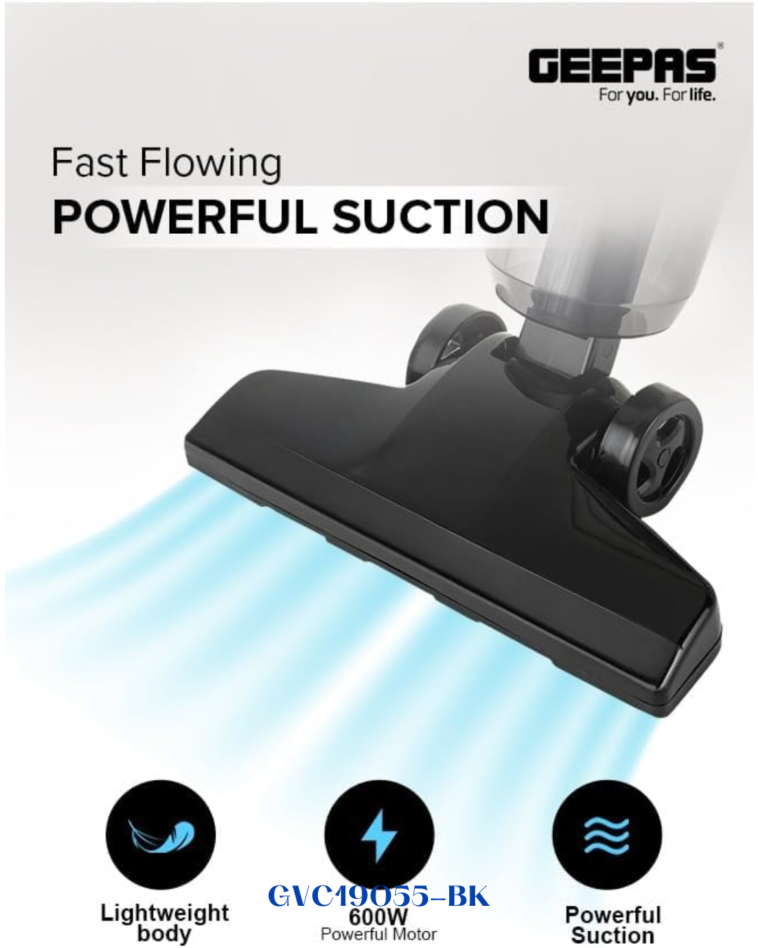 GEEPAS STICK AND HANDHELD VACUUM CLEANER 600W