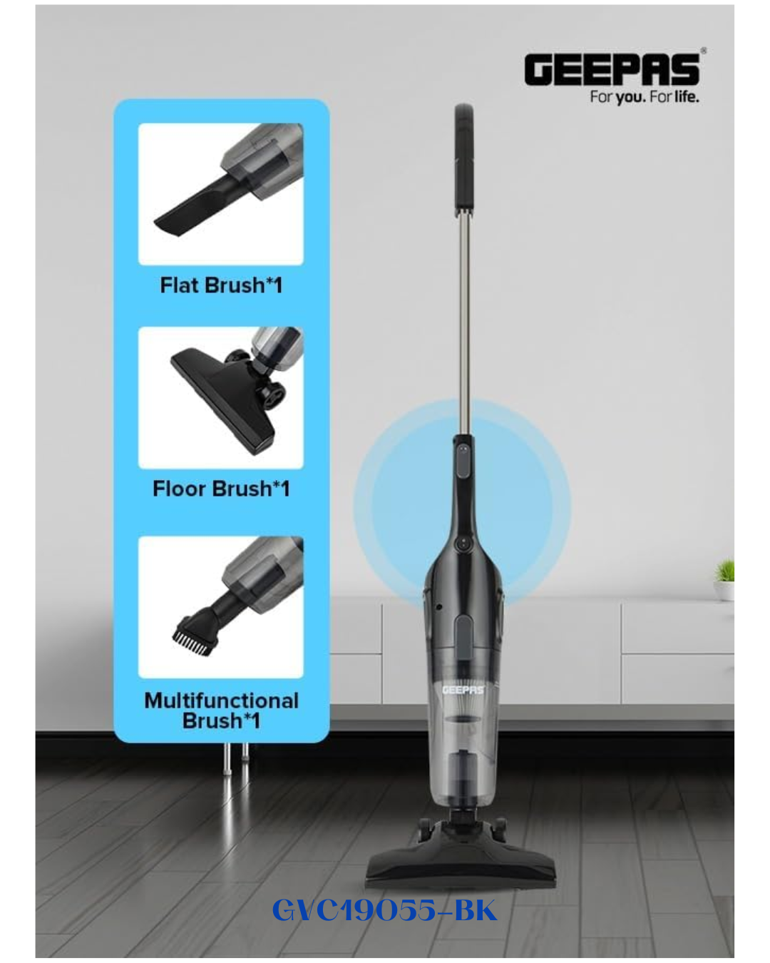 GEEPAS STICK AND HANDHELD VACUUM CLEANER 600W