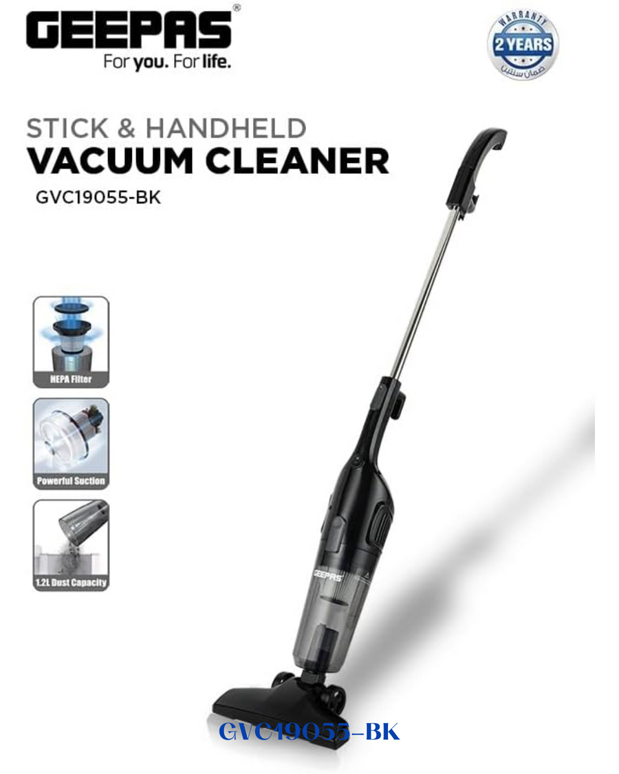 GEEPAS STICK AND HANDHELD VACUUM CLEANER 600W