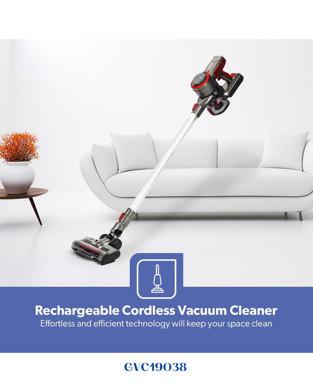 GEEPAS RECHARGEABLE CORDLESS VACUUM CLEANER 350W