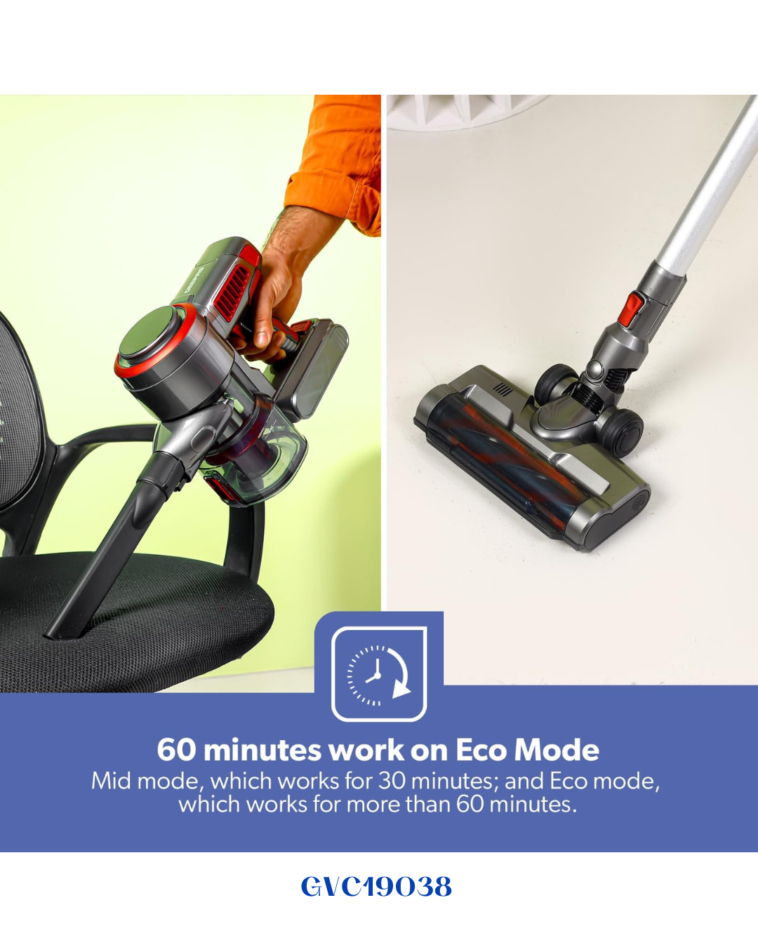 GEEPAS RECHARGEABLE CORDLESS VACUUM CLEANER 350W