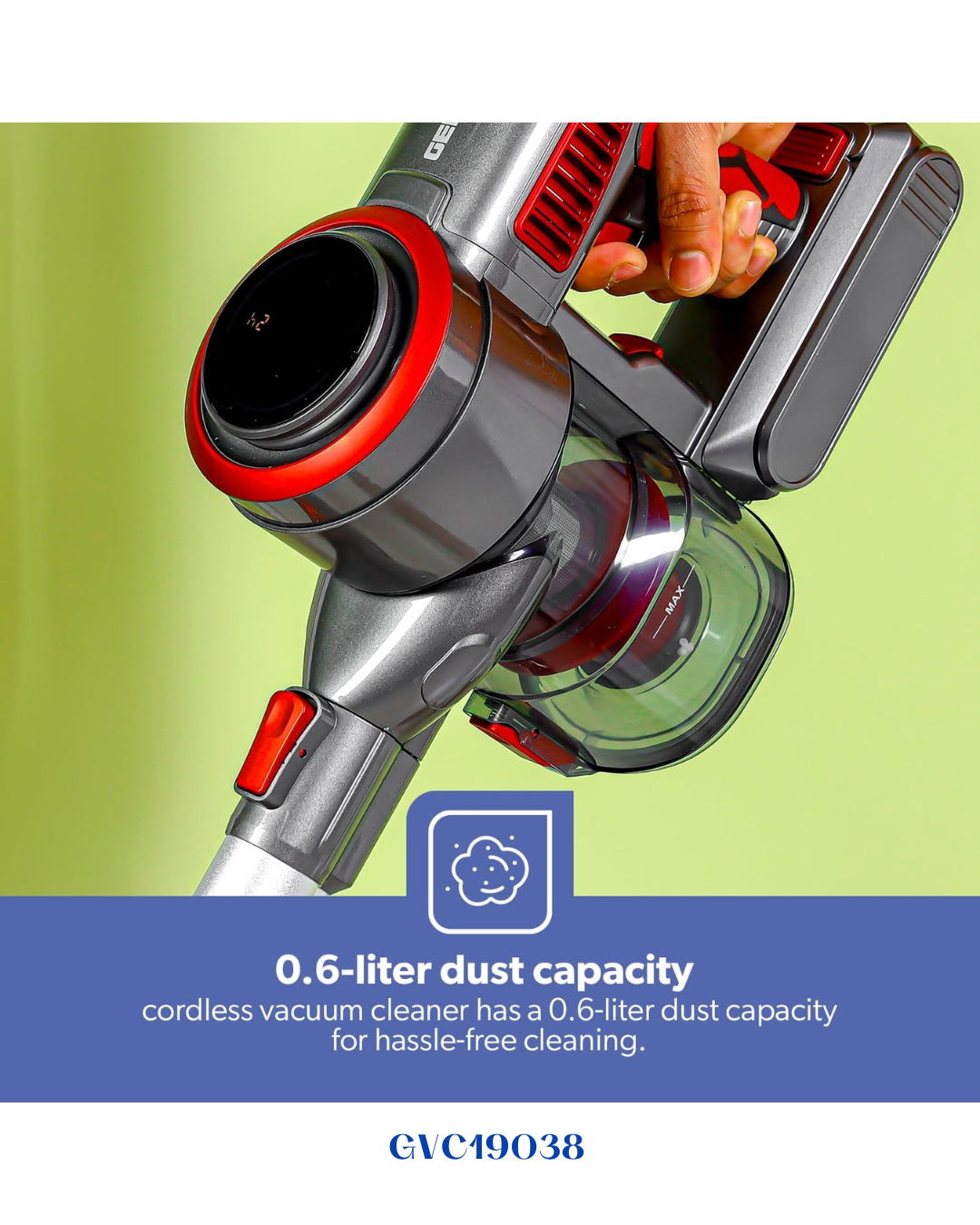 GEEPAS RECHARGEABLE CORDLESS VACUUM CLEANER 350W