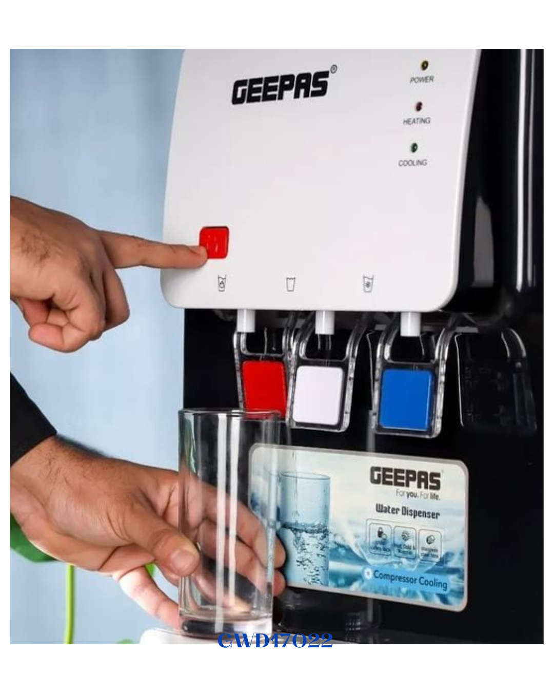 GEEPAS DESKTOP WATER DISPENSER 550W