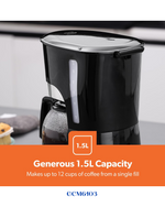 GEEPAS COFFEE MAKER 850–1000 W 1.5L