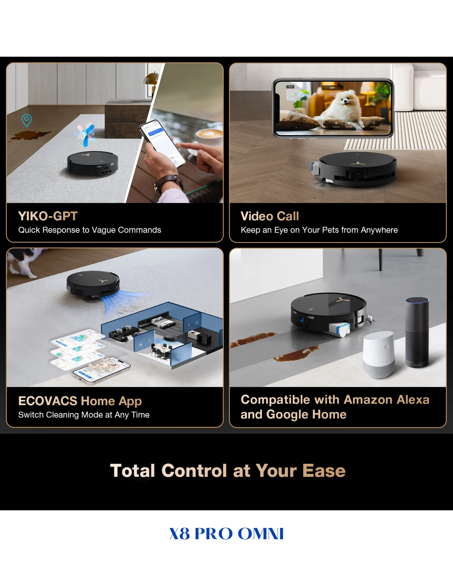 ECOVACS FREE HAND X8 PRO OMNI  18000PA