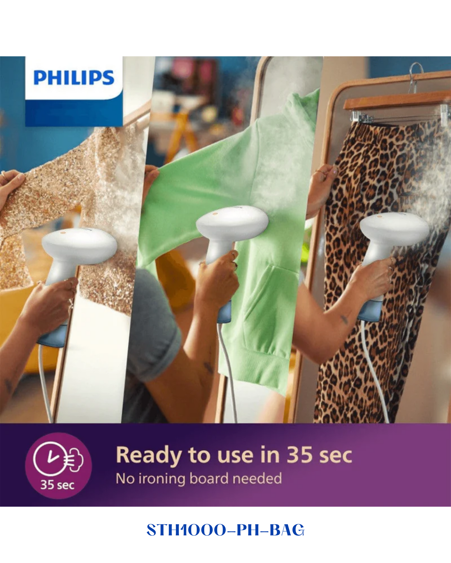 PHILIPS HANDHELD STEAMER 1000 SERIES