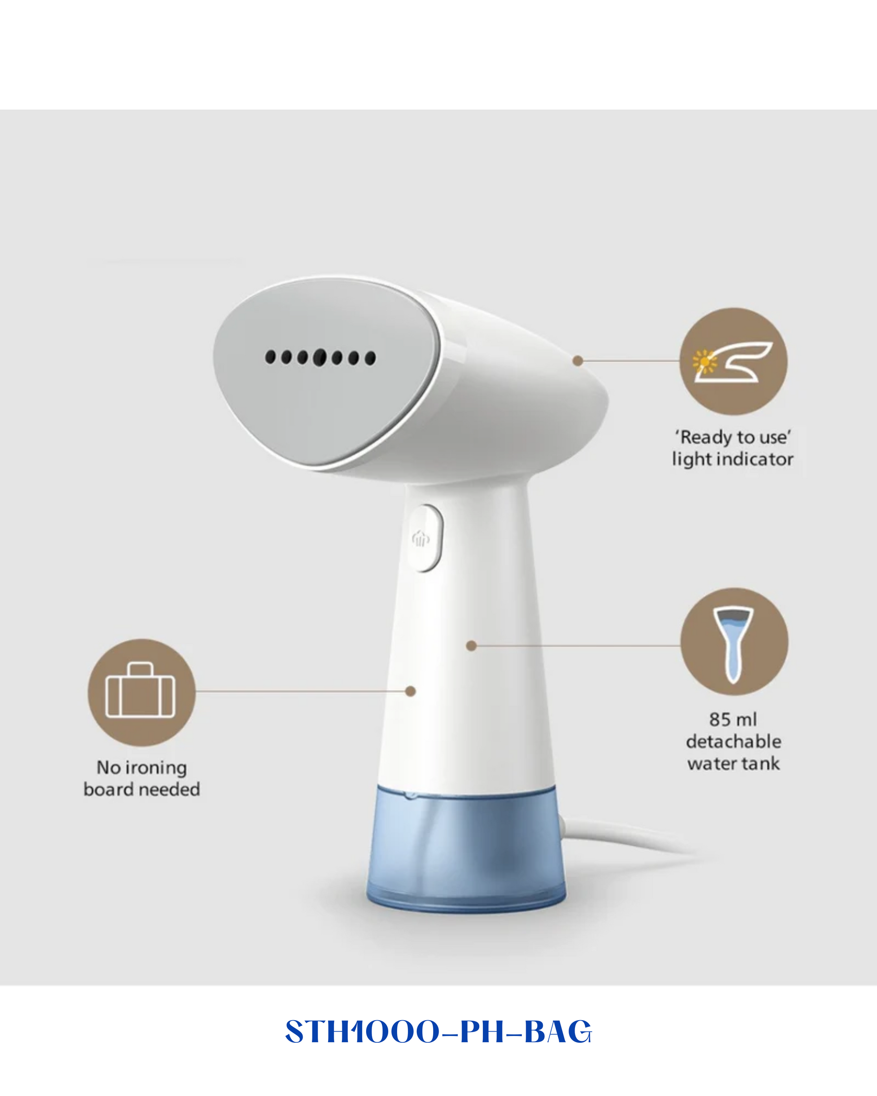 PHILIPS HANDHELD STEAMER 1000 SERIES