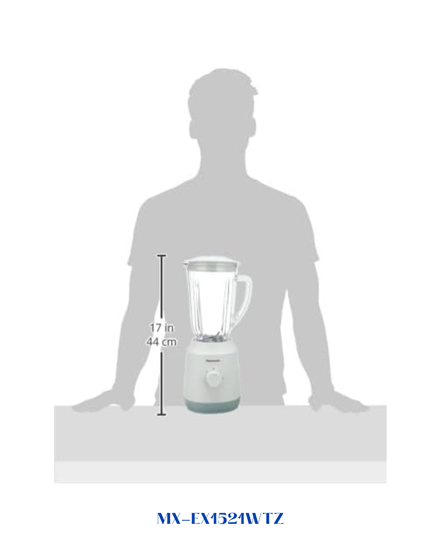 PANASONIC PLASTIC BLENDER STAINLESS STEEL BLADE 450W 1.5L