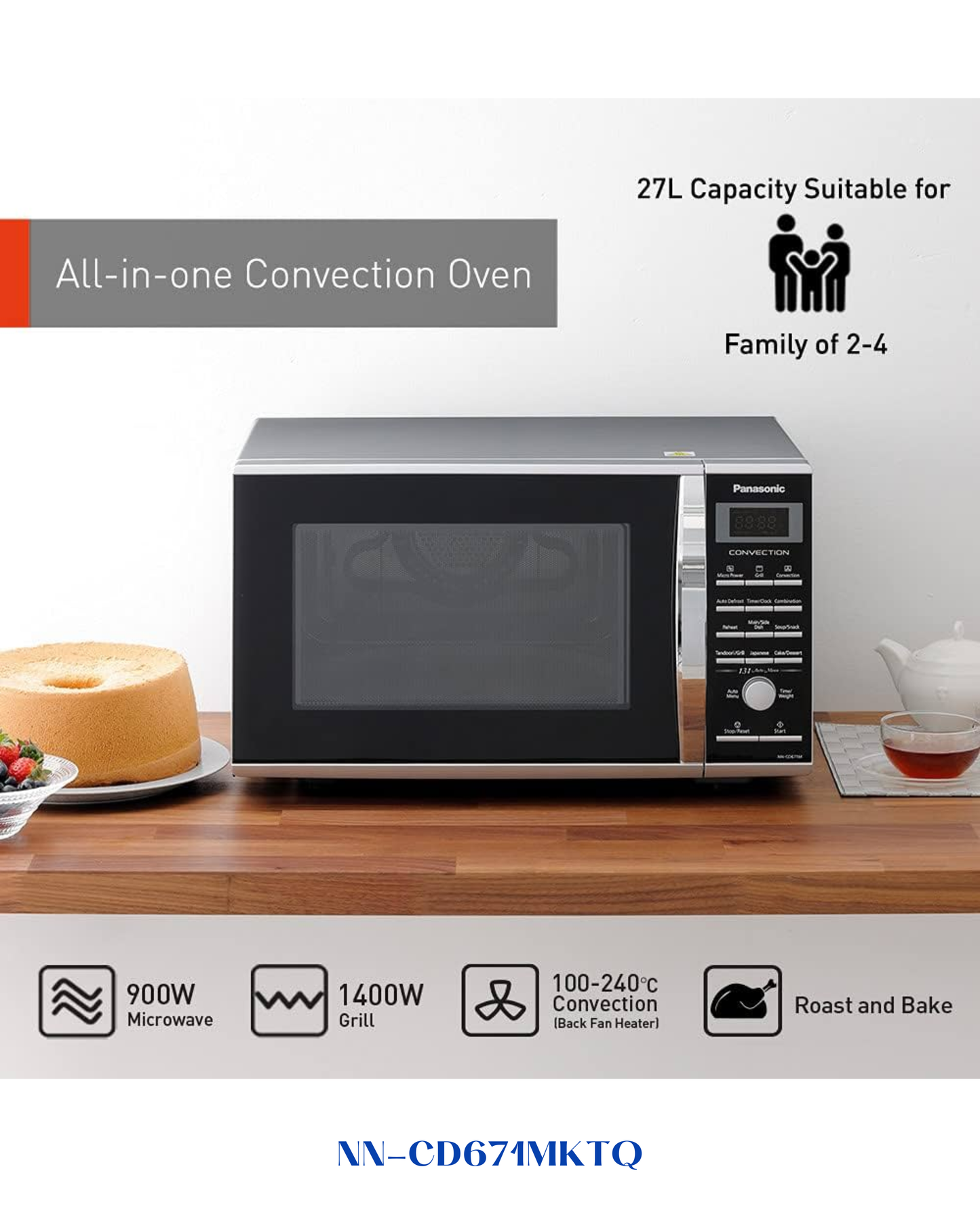 PANASONIC MICROWAVE OVENS - 27L