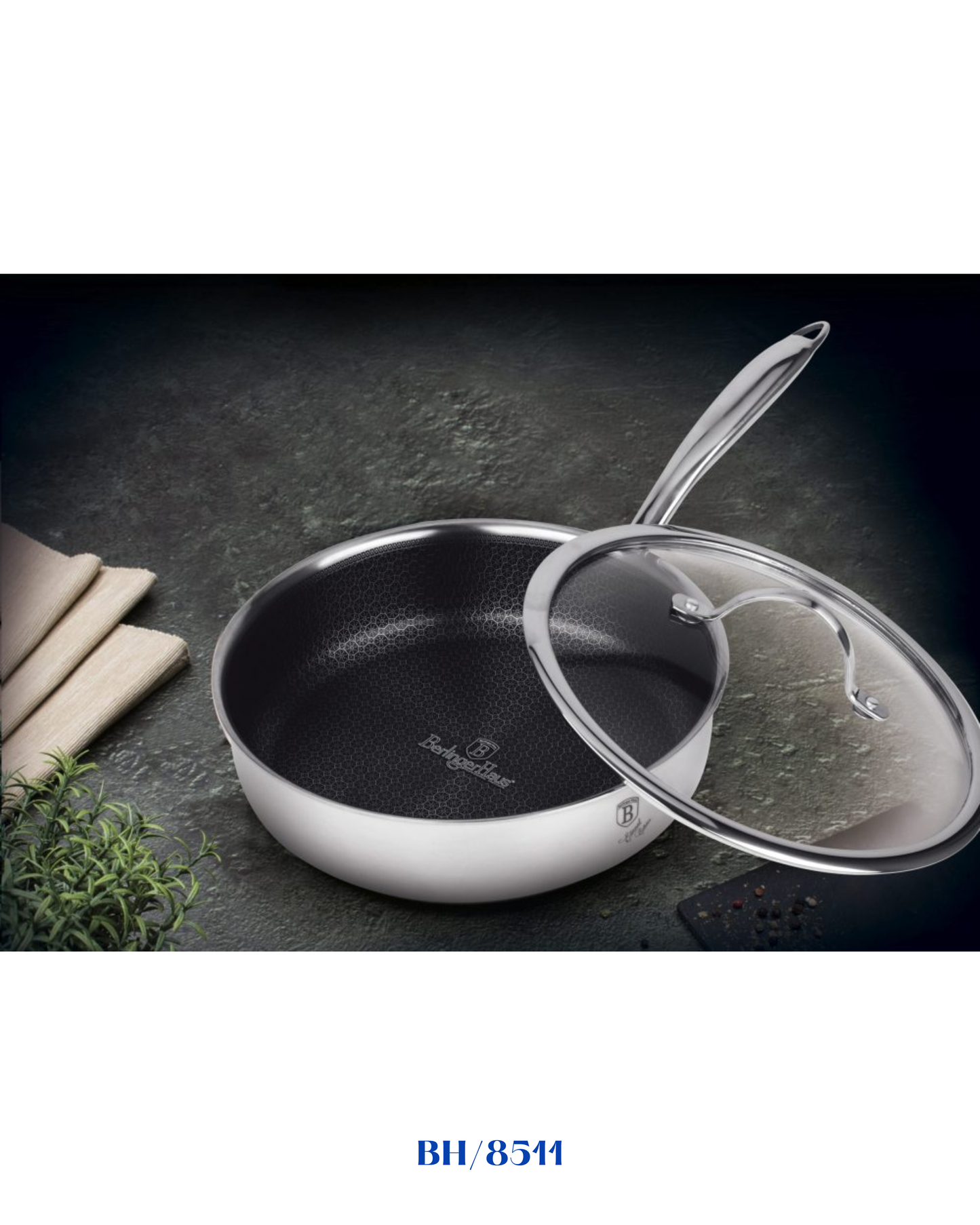BERLINGER HAUS DEEP FRYPAN WITH LID 24CM