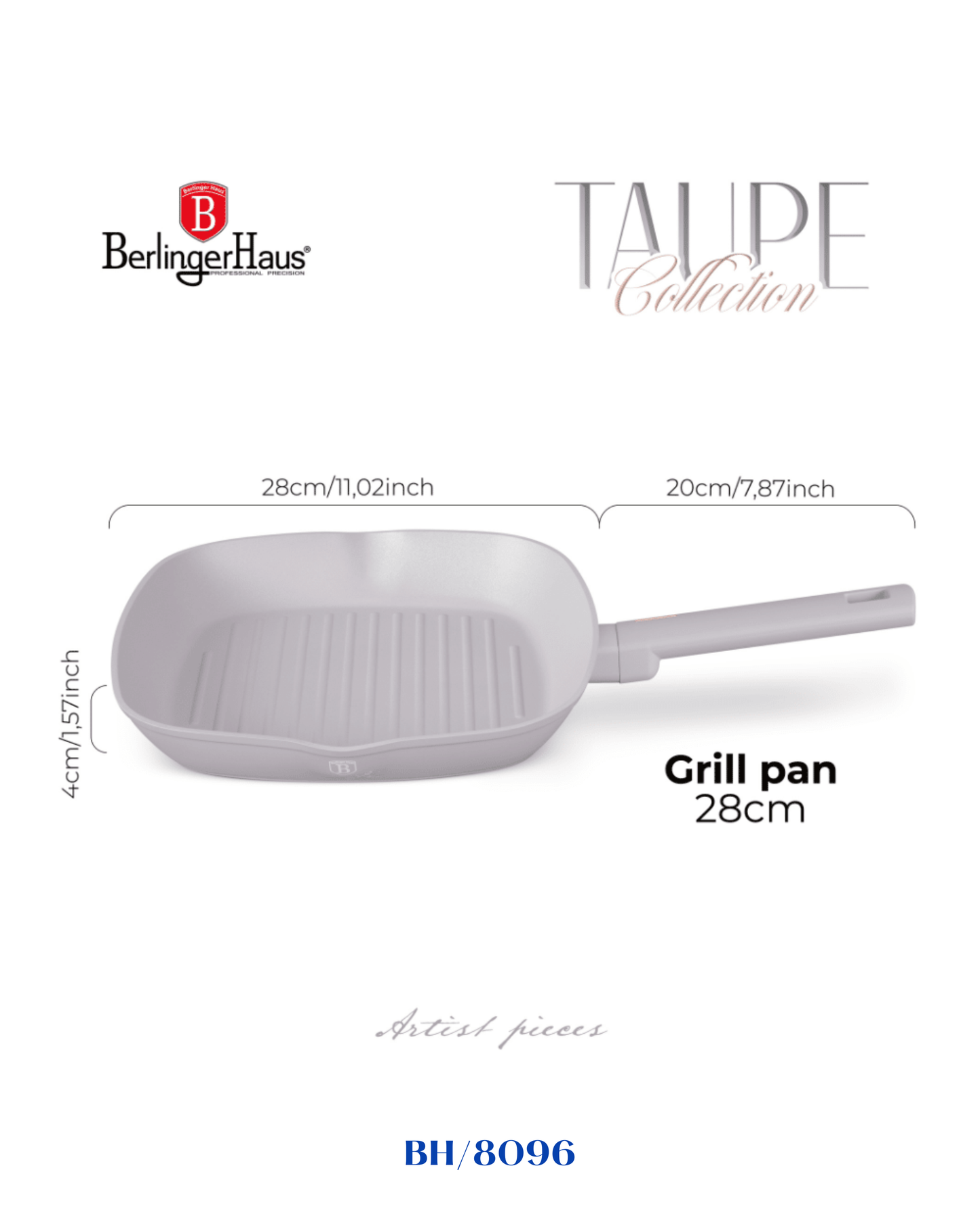 BERLINGER HAUS GRILL PAN 28 CM