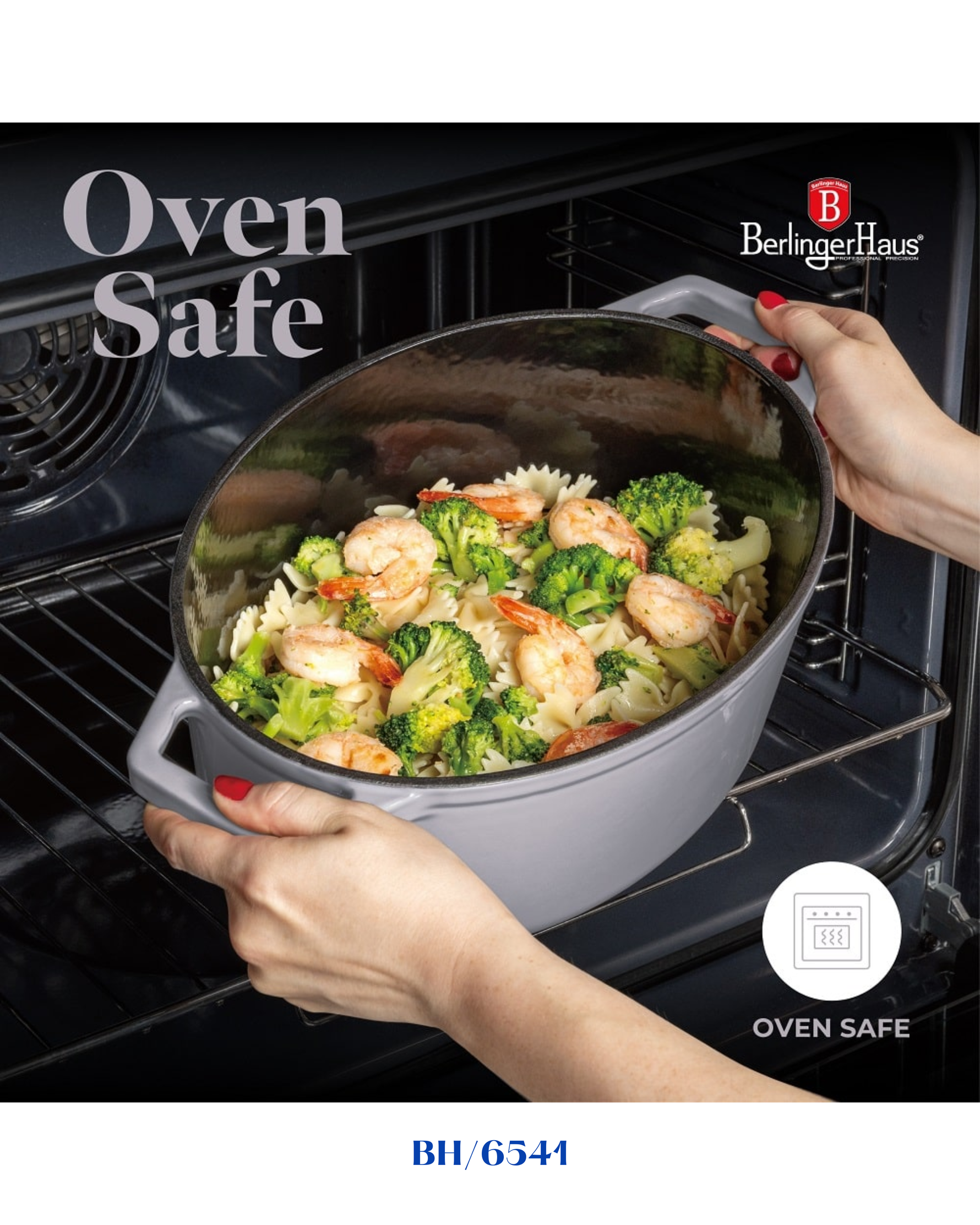 BERLINGER HAUS OVAL ROASTER CAST IRON 30CM