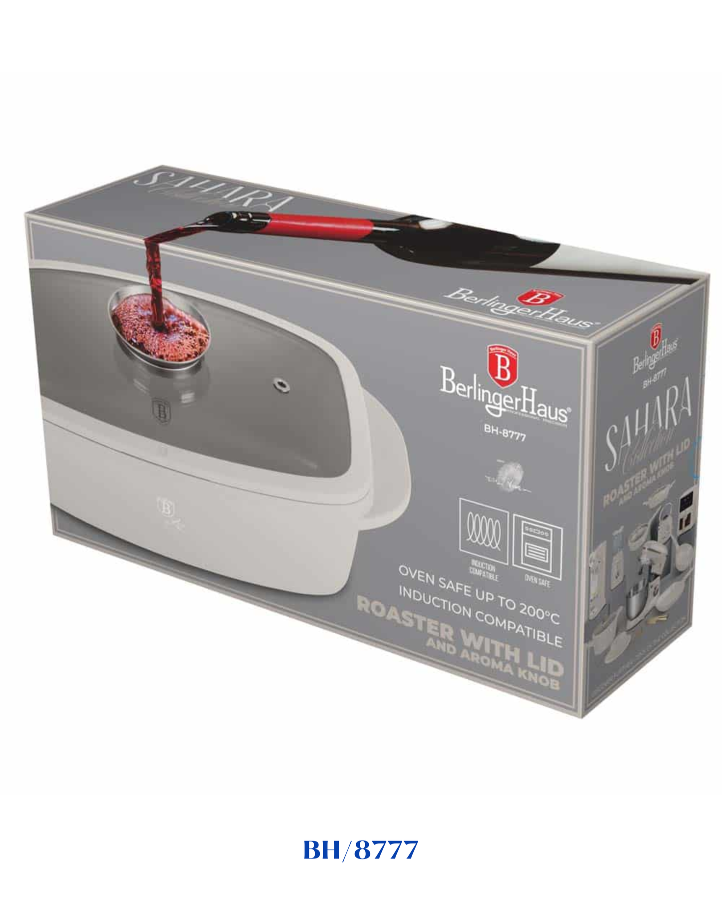 BERLINGER HAUS ROASTER WITH GLASS LID AND AROMA KNOB