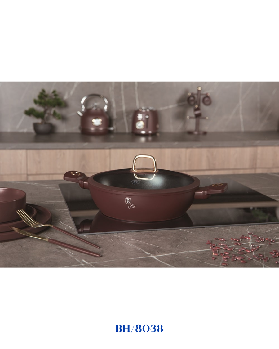 BERLINGER HAUS SHALLOW POT WITH LID 28CM