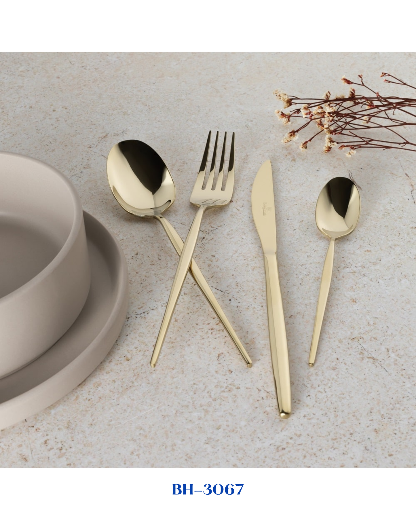 BERLINGER HAUS 24 PCS SET GOLD COATING  MIRROR POLISH