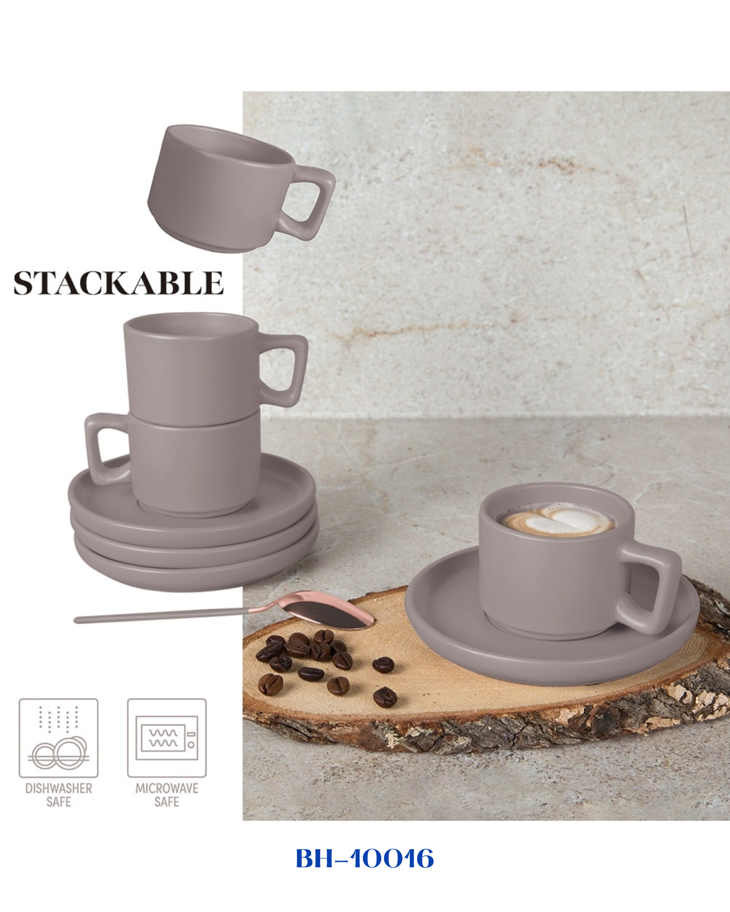 BERLINGER HAUS 4+4 PCS ESPRESSO CUP SET