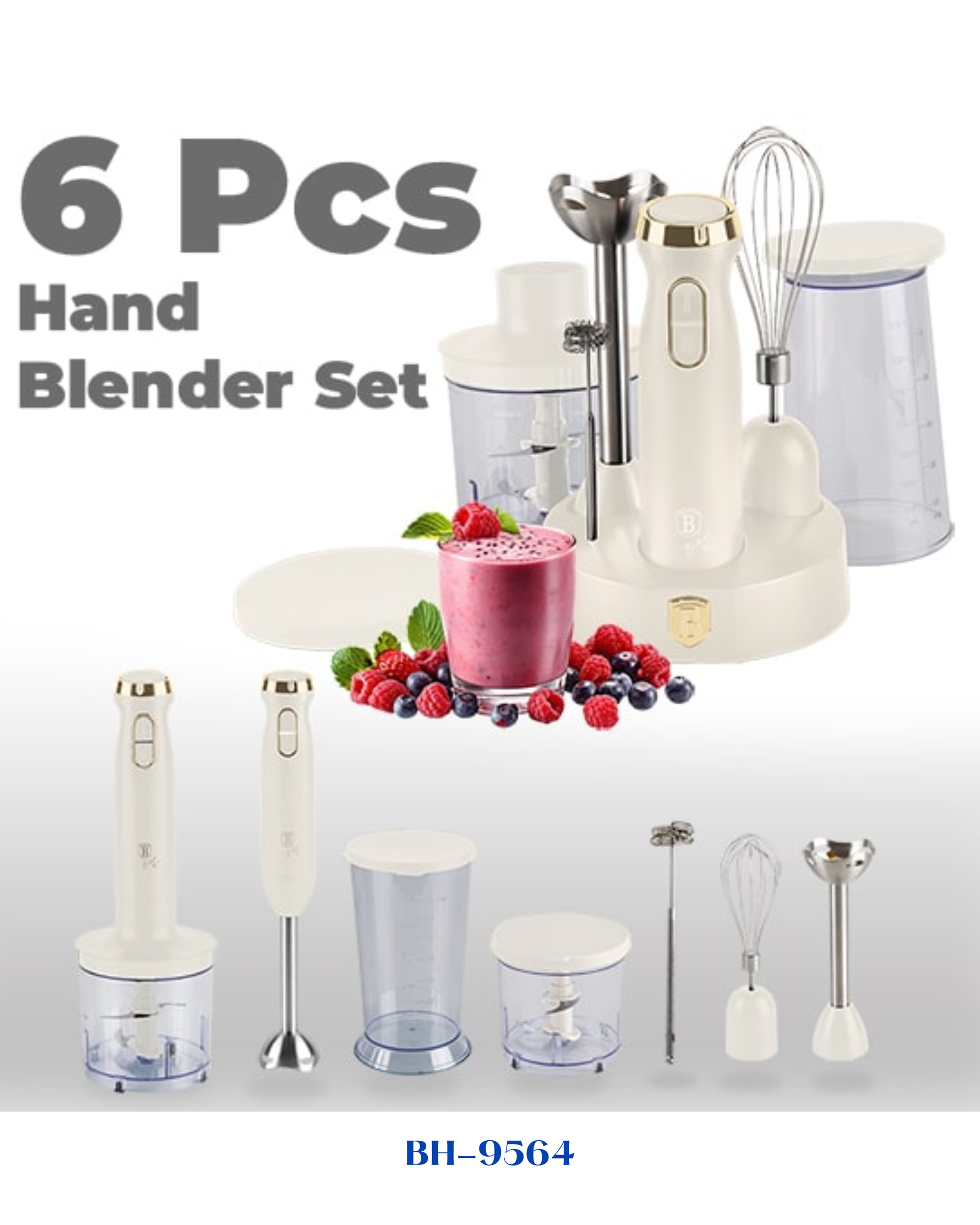 BERLINGER HAUS 6 IN 1 HAND BLENDER SET
