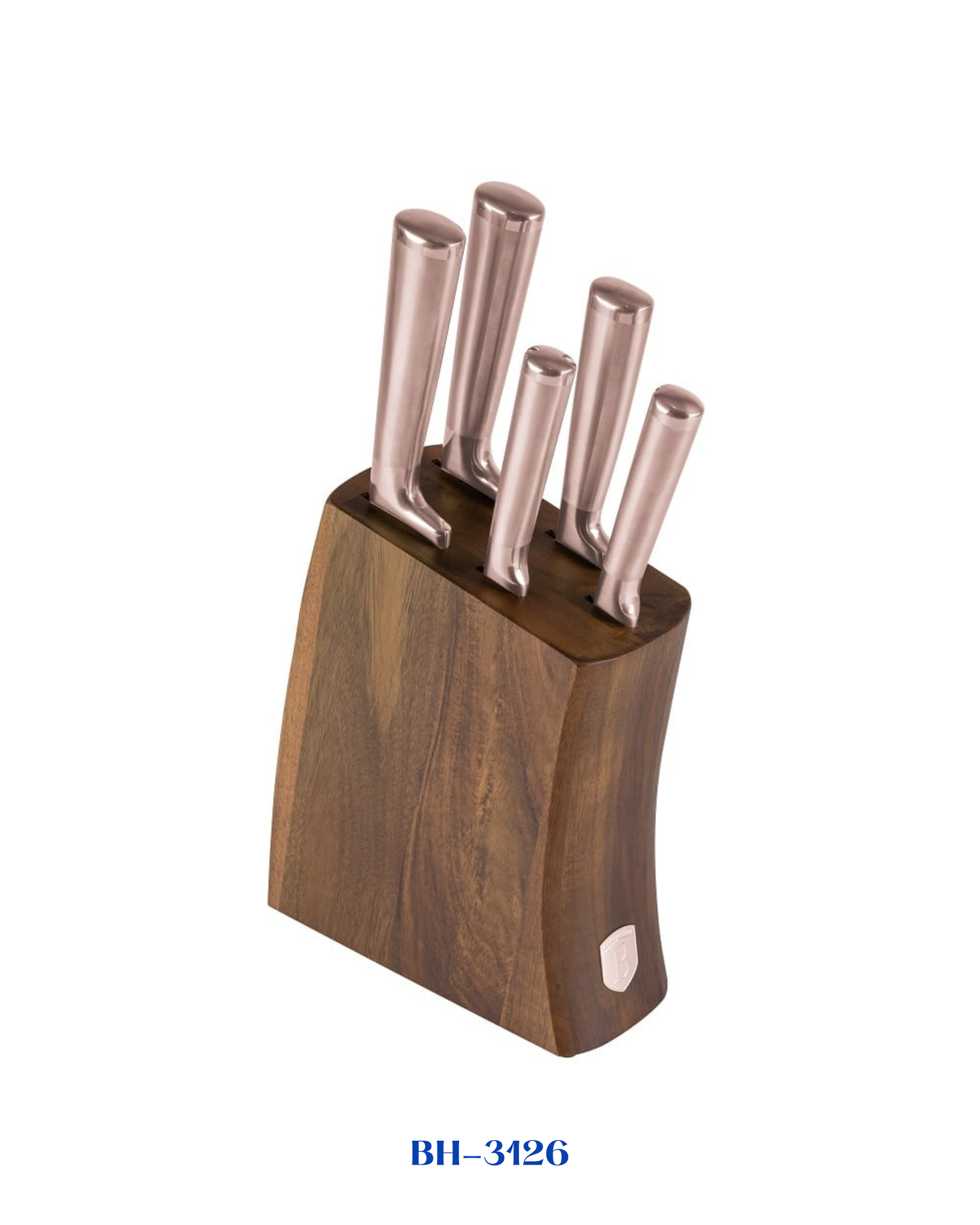 BERLINGER HAUS 6 PCS KNIFE SET WITH ACACIA WOOD STAND
