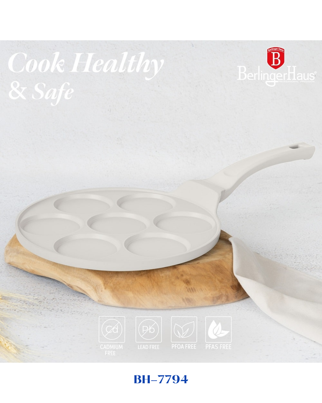 BERLINGER HAUS 7 HOLES BLANK PANCAKE PAN 26 CM