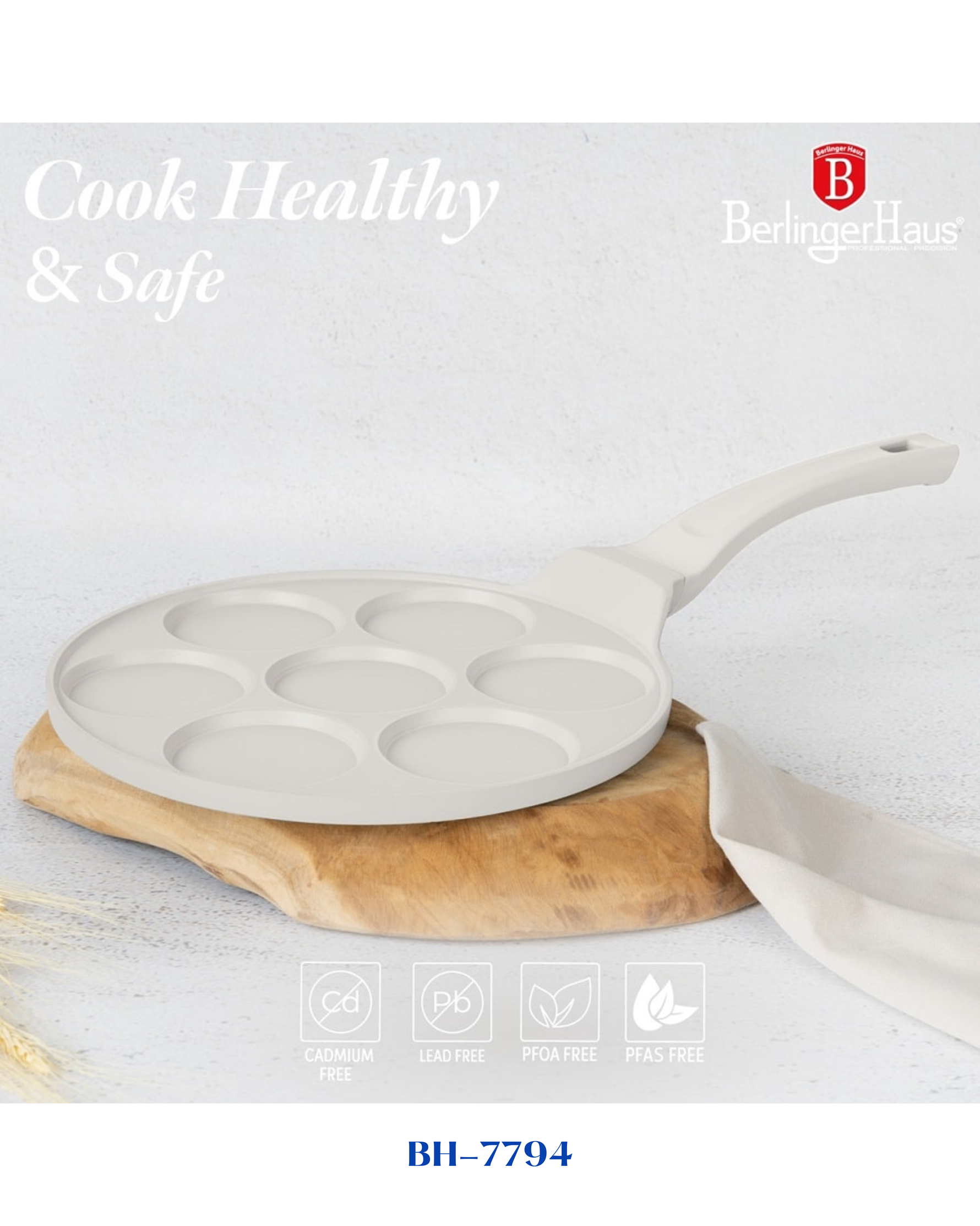 BERLINGER HAUS 7 HOLES BLANK PANCAKE PAN 26 CM