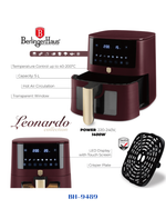 BERLINGER HAUS AIR FRYER 5 L VISIBLE WINDOW