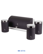 BERLINGER HAUS BREAD BOX WITH 3 PCS CANISTER SET