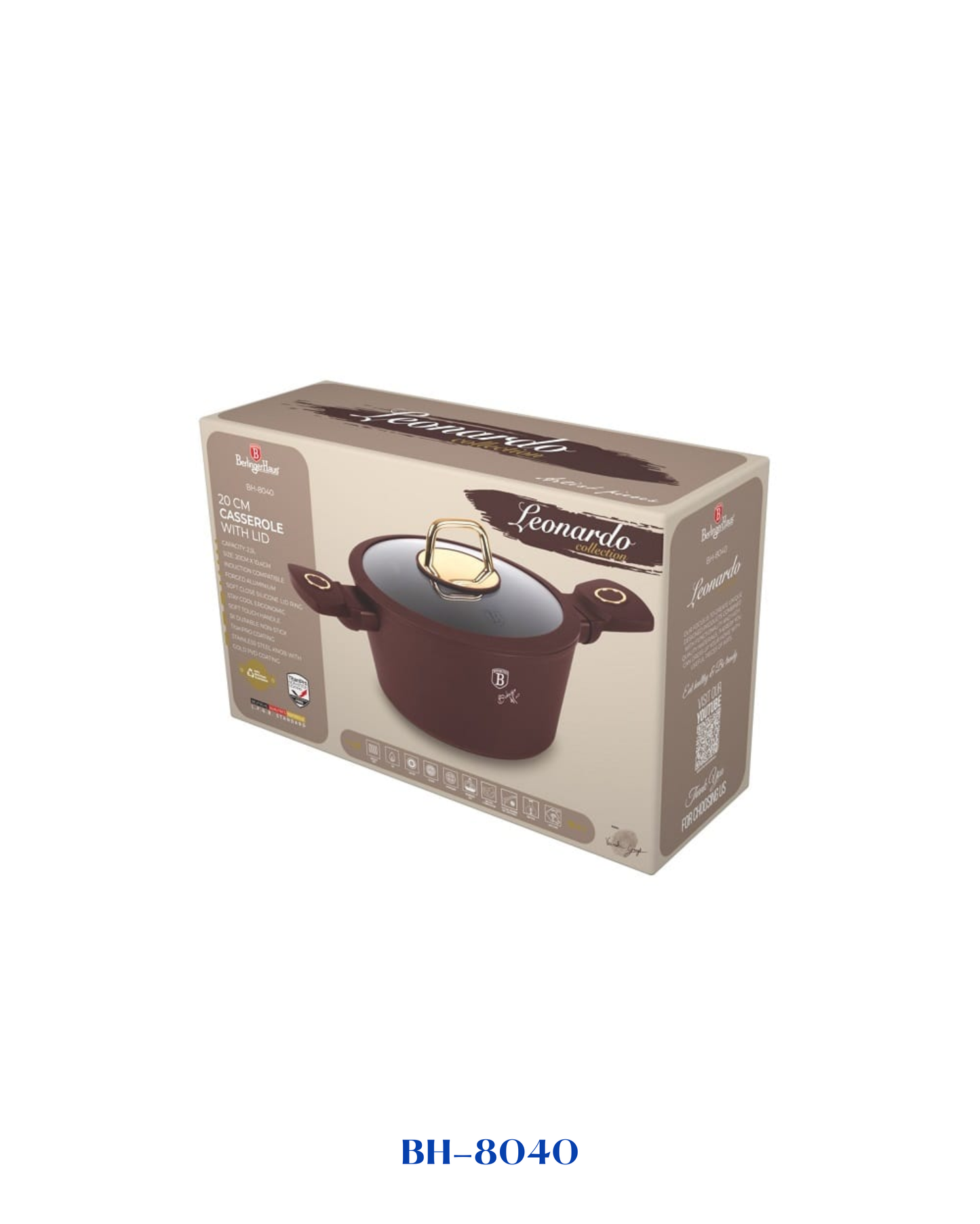 BERLINGER HAUS CASSEROLE WITH LID 20CM