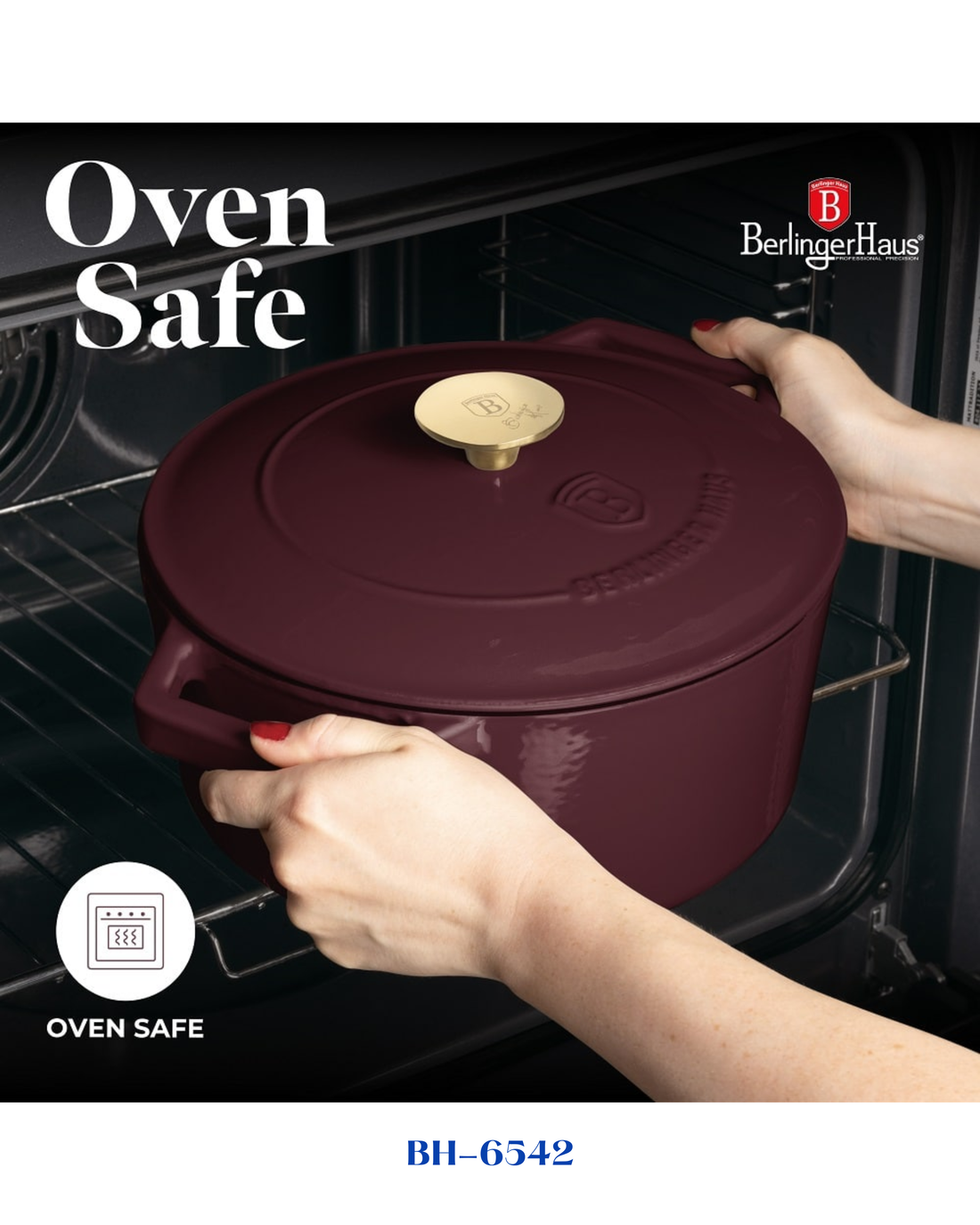 BERLINGER HAUS CASSEROLE CAST IRON 24CM