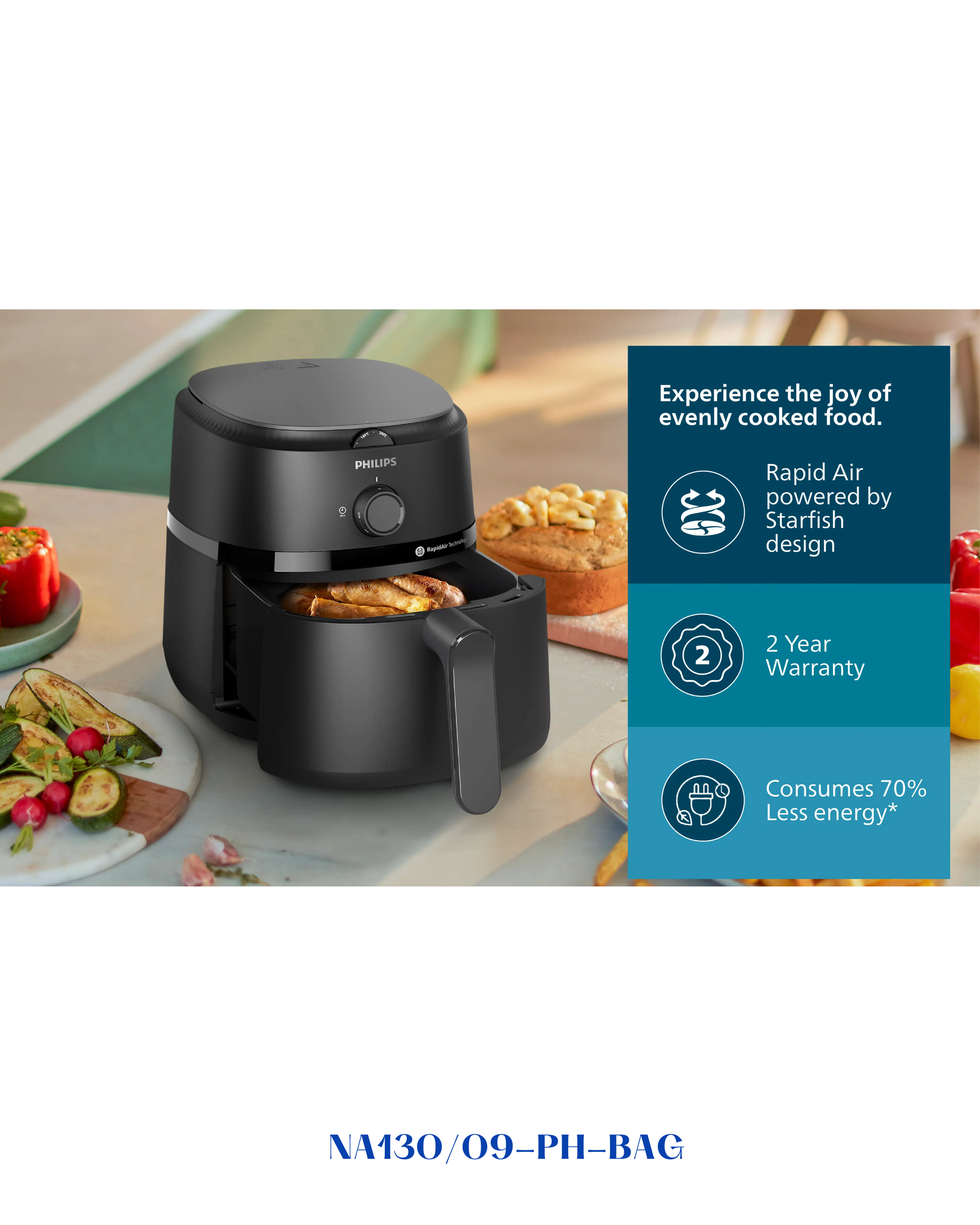 PHILIPS  AIRFRYER 1700W-6.2L