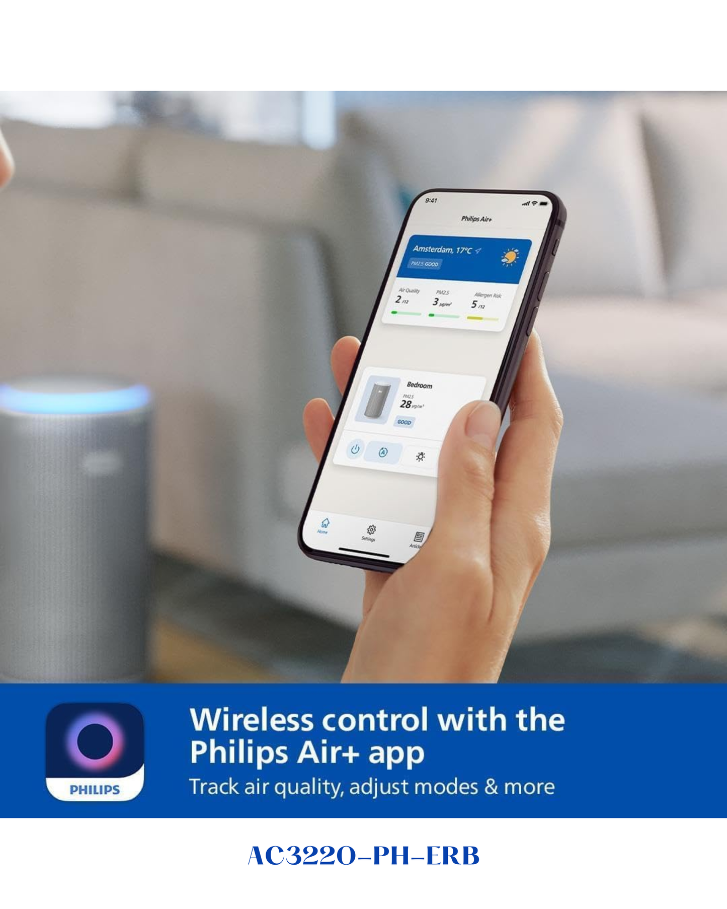 PHILIPS PUREPROTECT 3200 SERIES SMART AIR PURIFIER