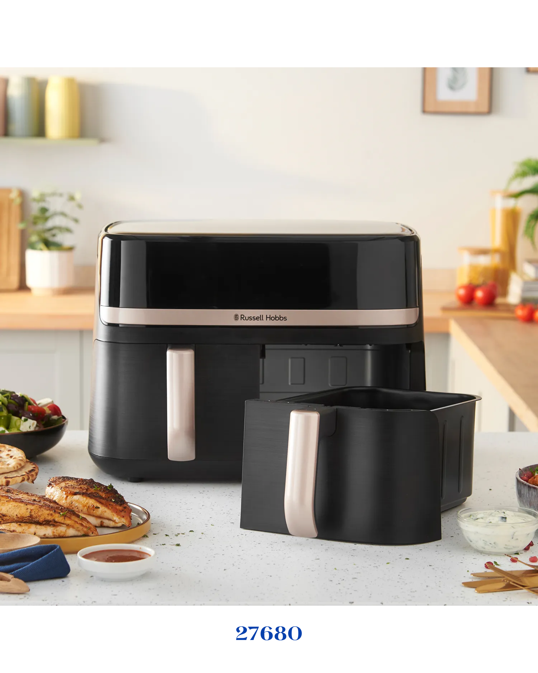 RUSSELL HOBBS SATISFRY DUAL BASKET AIR FRYER