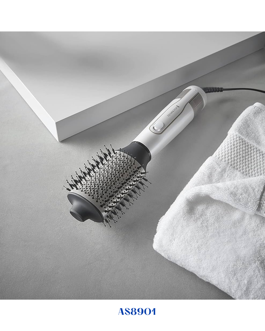 REMINGTON HYDRA LUXE HOT AIR HAIR BRUSH 1200W